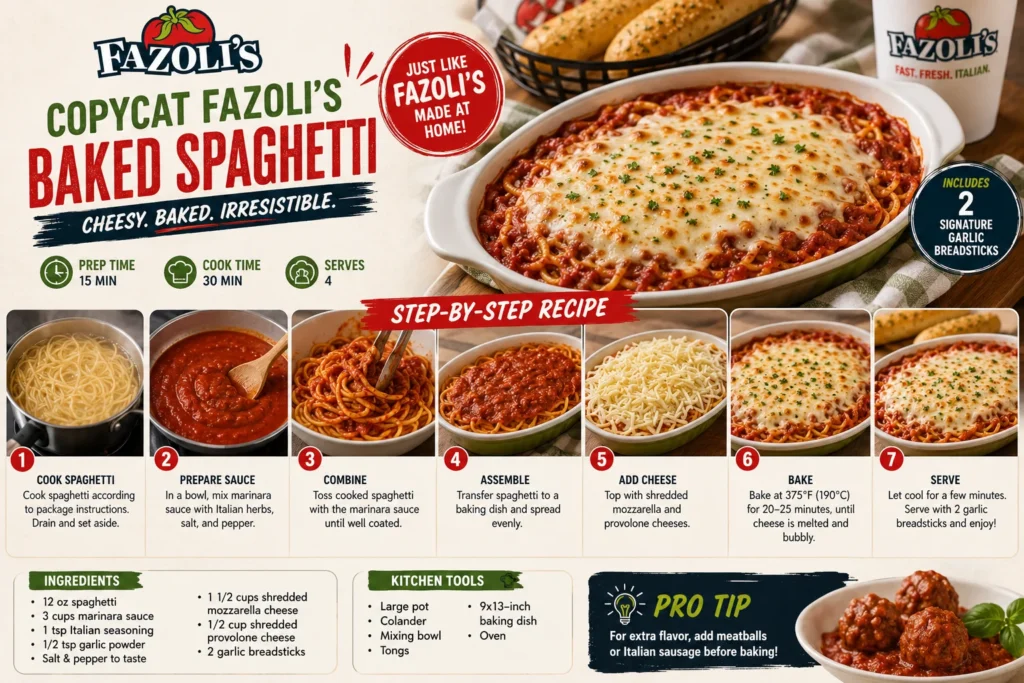 Fazoli's Baked Spaghetti Recipe