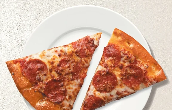 Fazoli's Pepproni Pizza, Double Slice