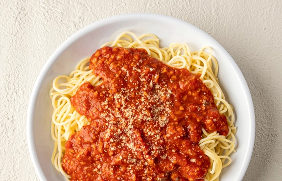 Fazoli's Spaghetti with Meat Sauce