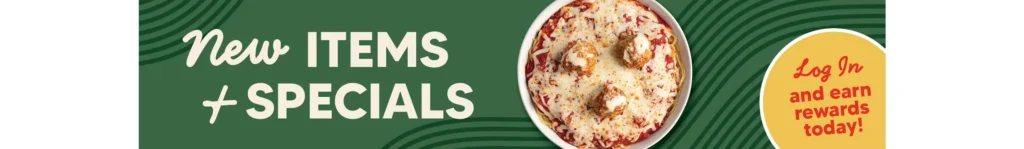 new items and specials
