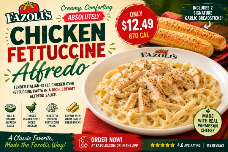 Fazolis Chicken Fettuccine Alfredo 2026