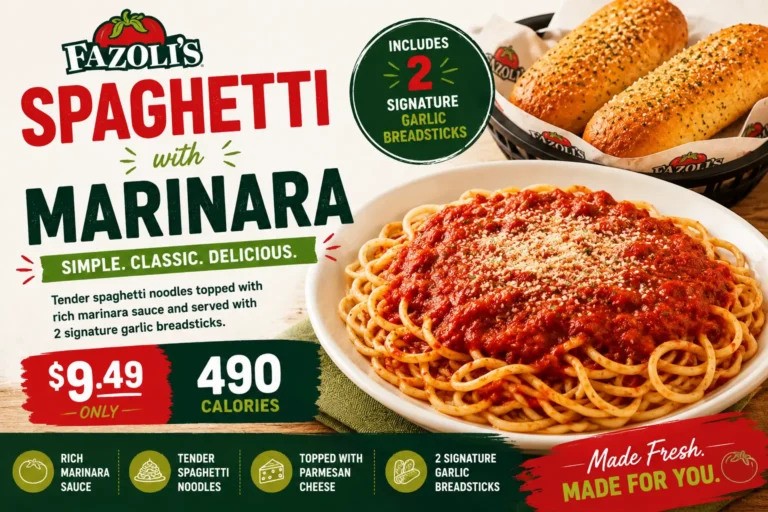Fazolis Spaghetti with Marinara